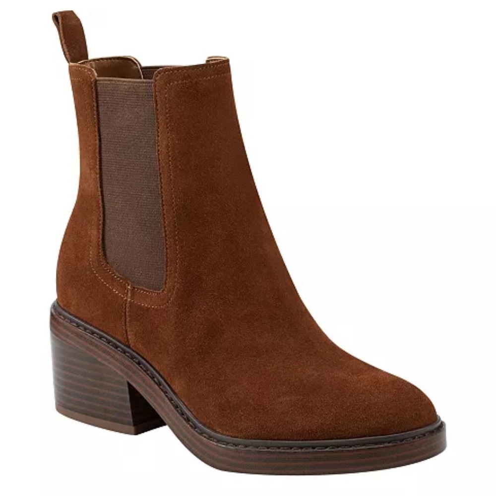 Marc Fisher Brown Chelsea Boots